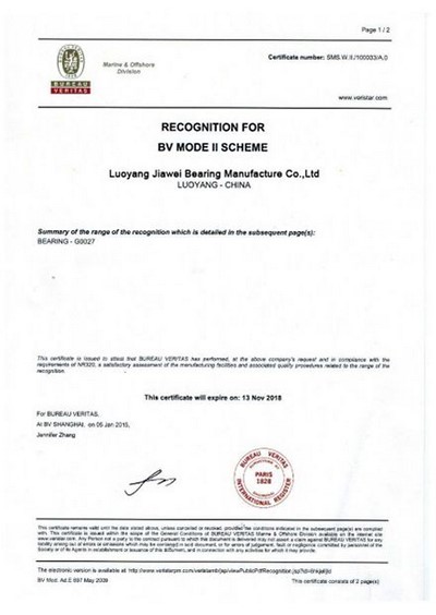 BV Certification