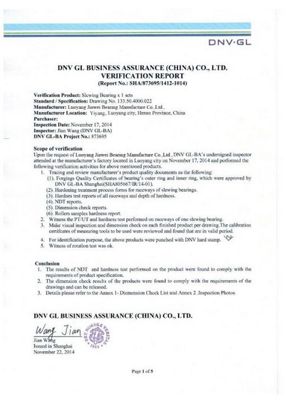 DNV Certification